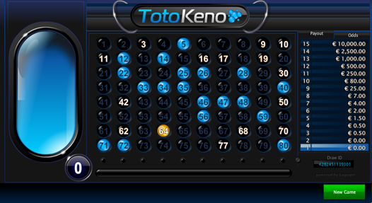 Toto Keno Losing Bet 1