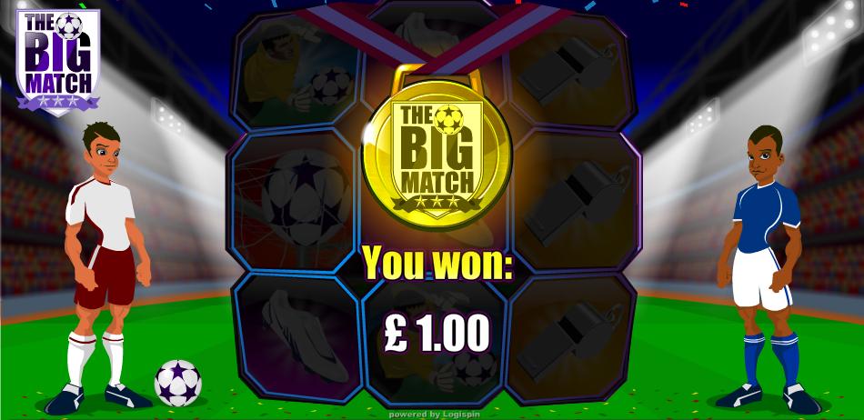 The Big Match Win Message