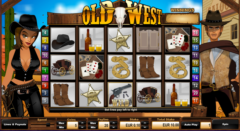 Old West Entry Screen
