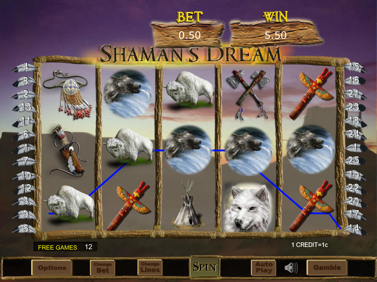 Shaman’s Dream in Free Games