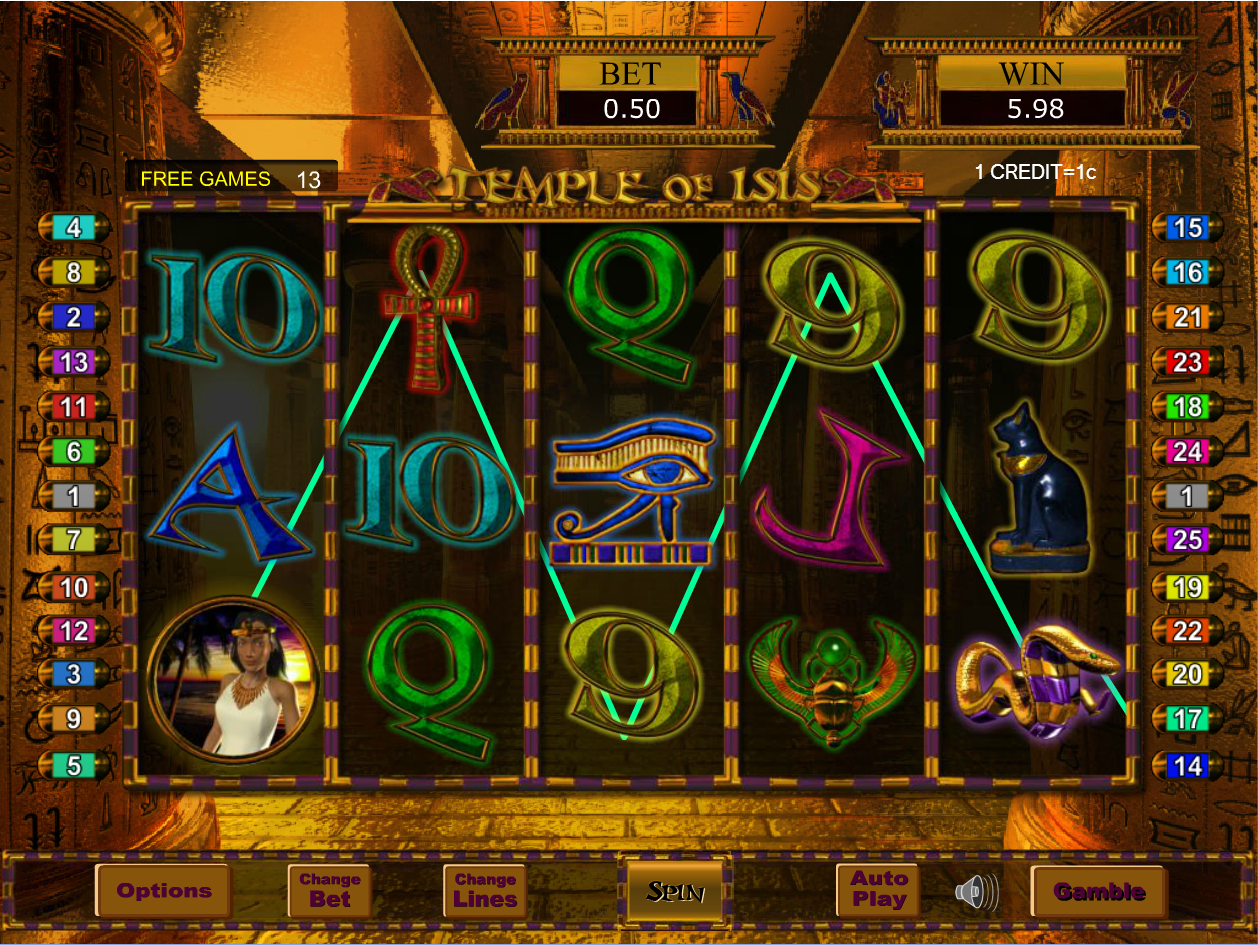 Temple of Isis in Free Games
