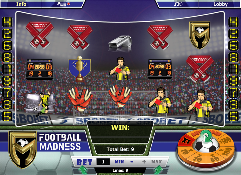 Footabll Madness Entry Screen