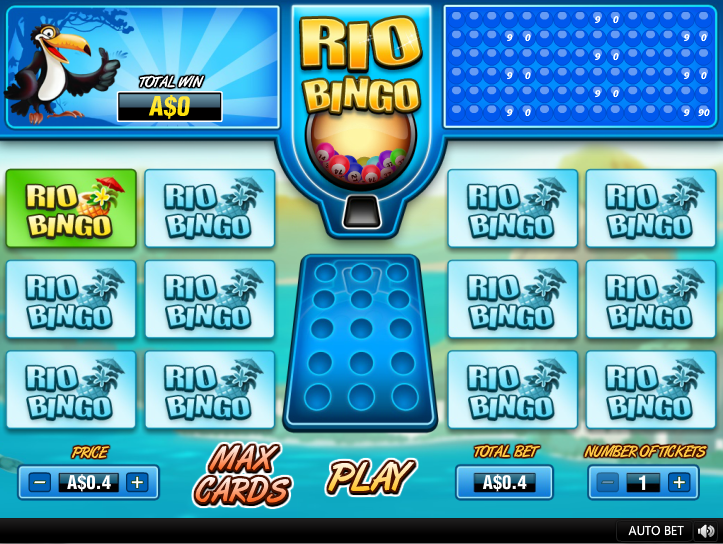 Rio Bingo Game Entry