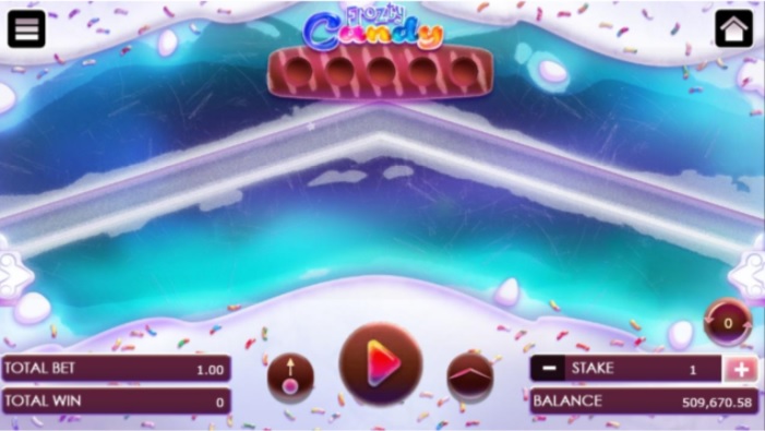Frozty candy game upon selecting a stage