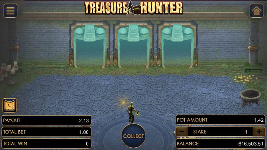 Treasure Hunter on the first pre-round Level 1