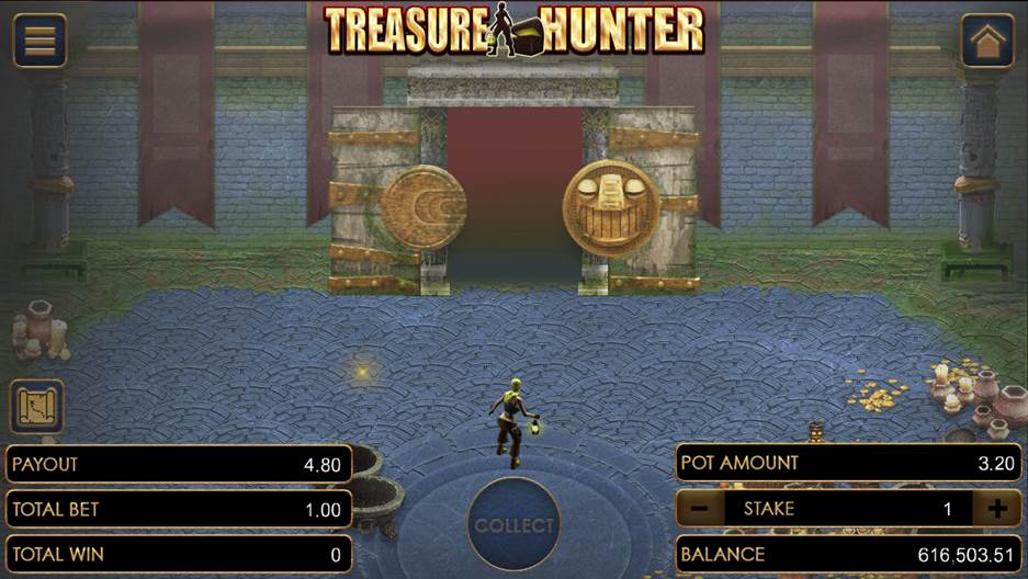 Treasure Hunter on the last door of Level 1