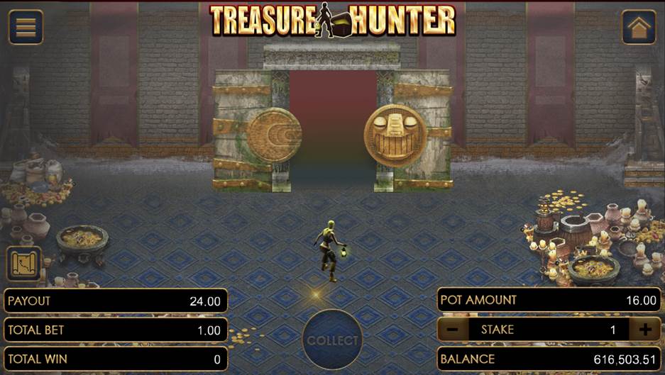 Treasure Hunter on the last door of Level 2