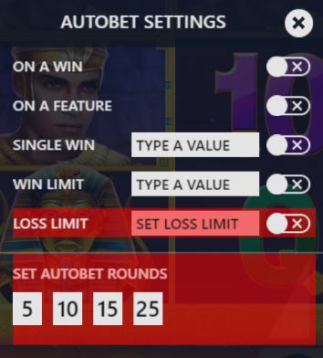 Luxor autobet settings for UK players