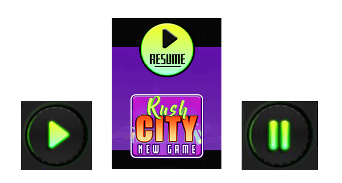 Rush City action buttons
