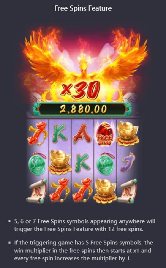 Phoenix Rises Free Spins Feature