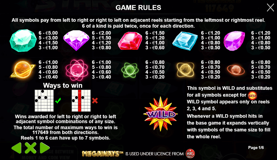 Starz Megaways_Game Rules