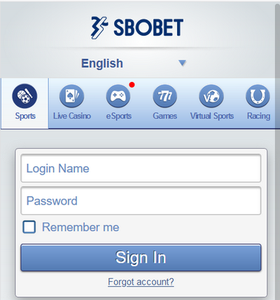 Sign up at SBOBET Mobile Homepage