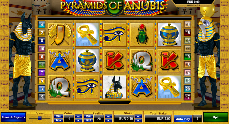 Pyramid of Anubis Entry Screen