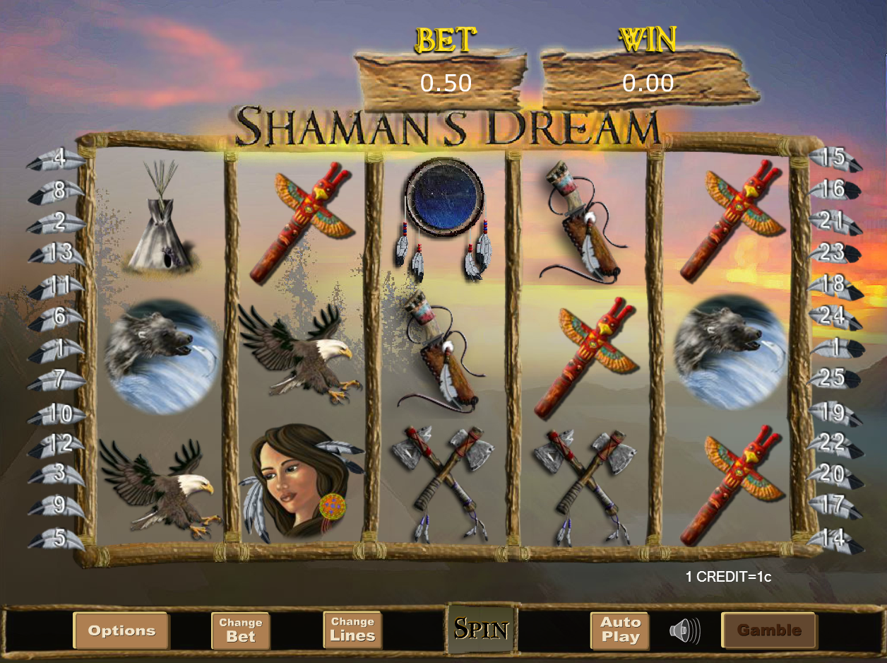 Shaman's Dream Entryscreen