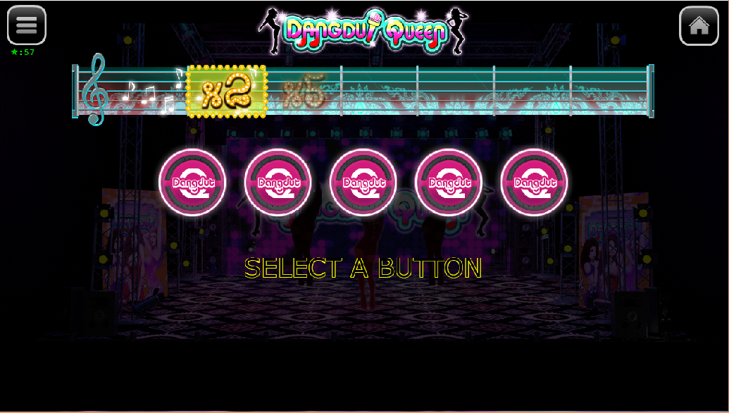 Dangdut Queen bonus game 5 buttons remaining scene.jpg