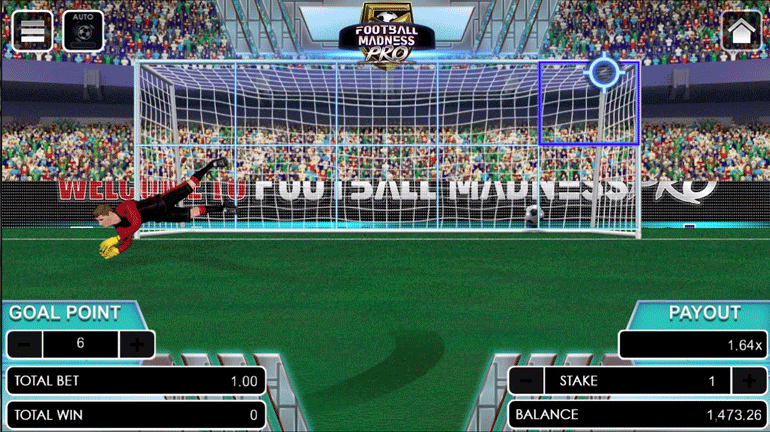 Football Madness Pro Penalty Kick game area chose