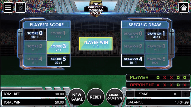 Football Madness Pro Shootout end of round 5