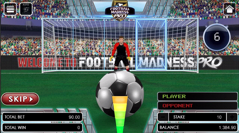 Football Madness Pro Shootout shooting phase