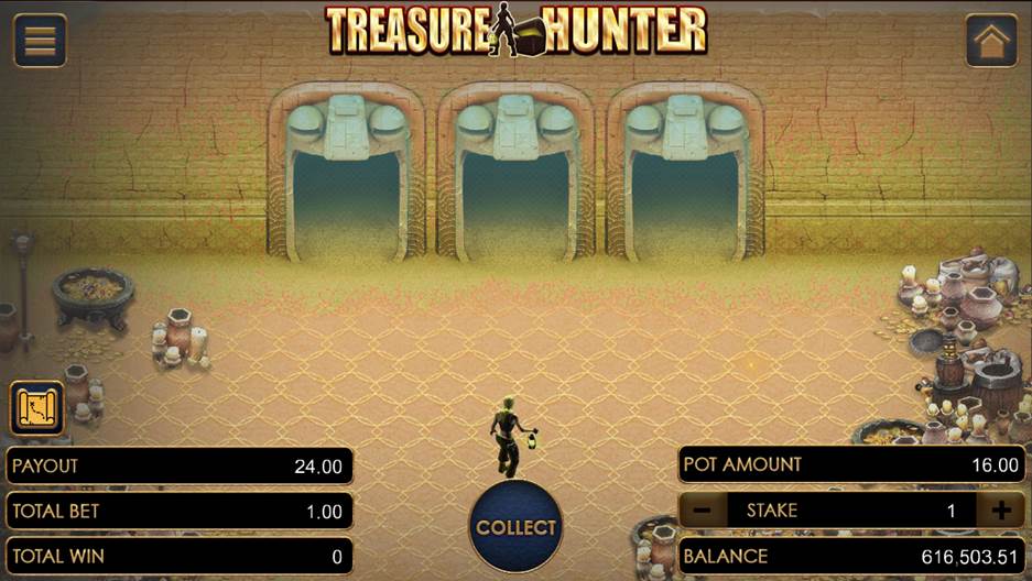 Treasure Hunter on the first 3 doors of Level 3