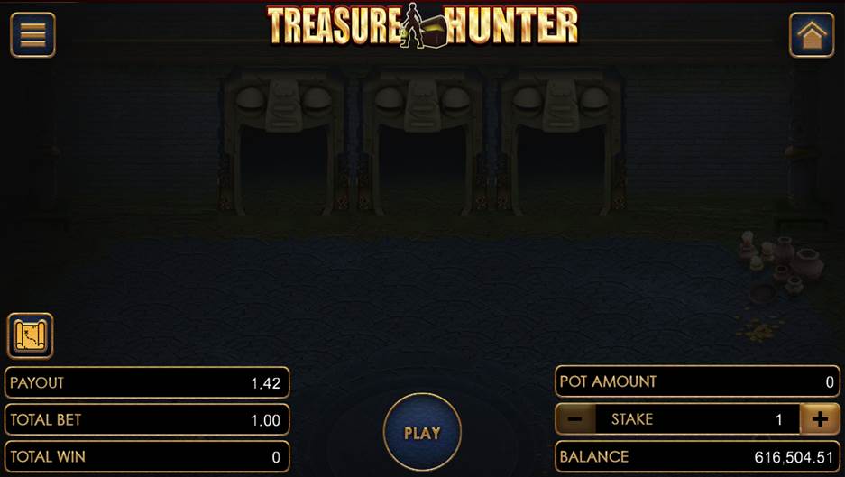 Treasure Hunter upon opening the game