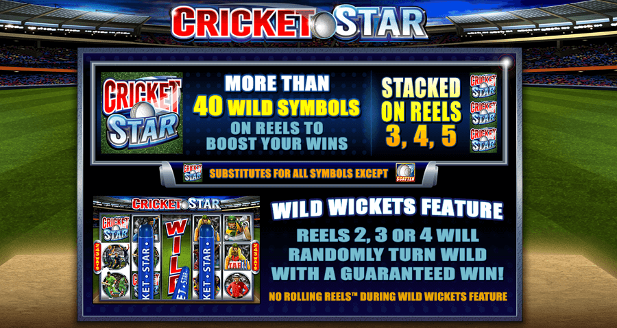 Cricket Star Slot Wild Wickets Feature
