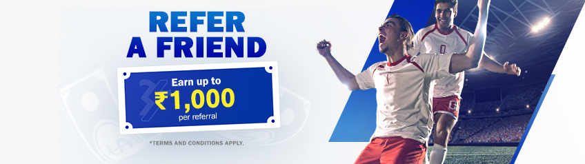 Invite your friends to join the fun at SBOBET and earn INR 500 of SBOBET Voucher per friend.