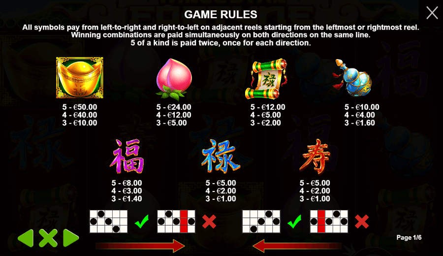 Three Star Fortune_Game Rules