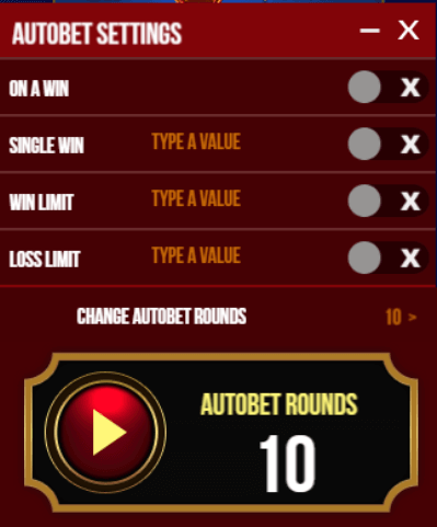 Royal Charm autobet settings panel.png