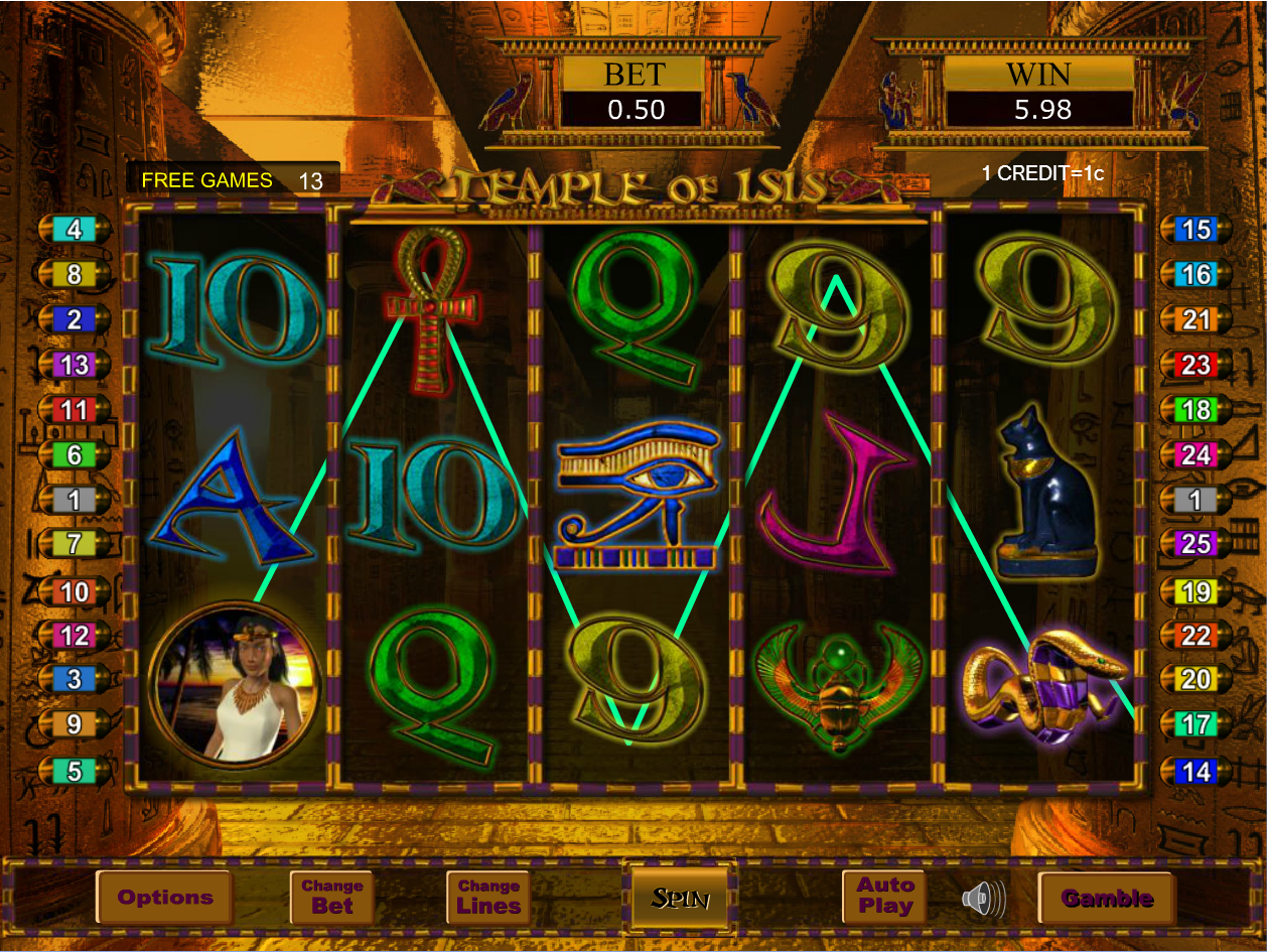 Temple of Isis in Free Games Temple of Isis in Free Games