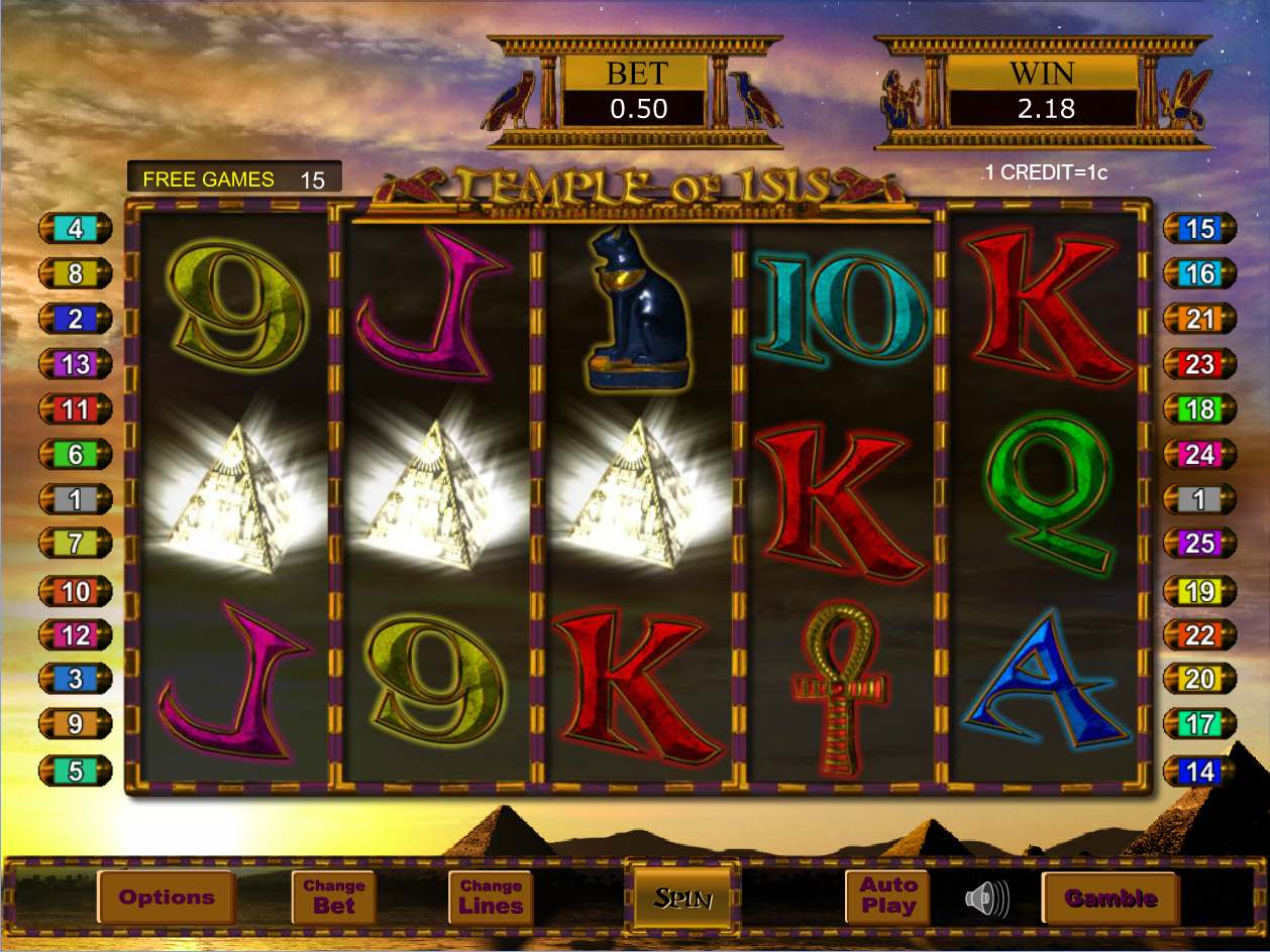 Temple of Isis Triggering Free Games Temple of Isis Triggering Free Games