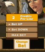 Shaman’s Dream Change Bet Button