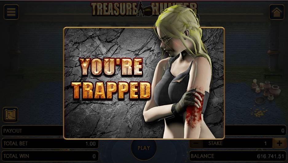 Treasure Hunter game with the you are trapped flier Treasure Hunter game with the you are trapped flier