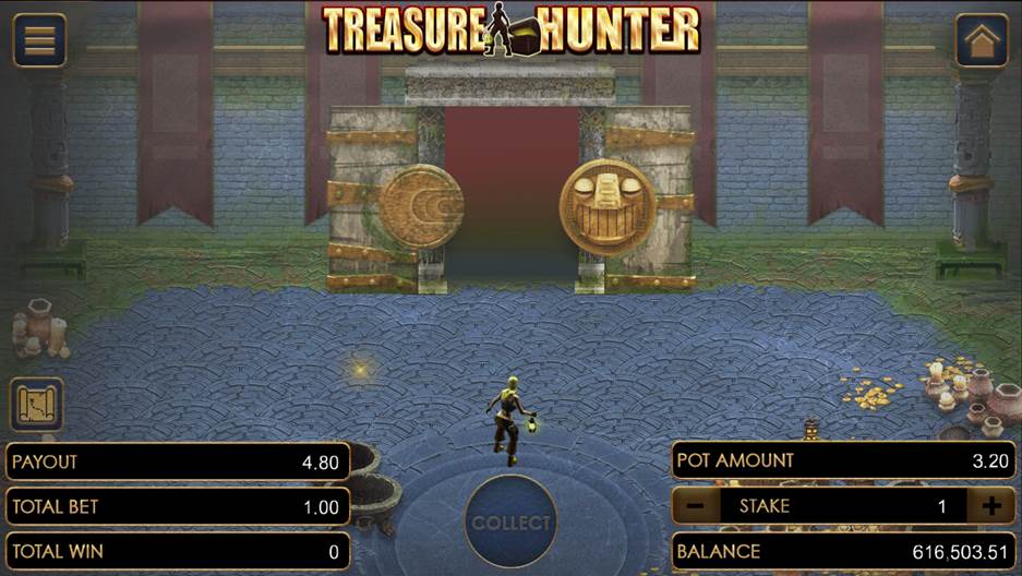Treasure Hunter on the last door of Level 1 Treasure Hunter on the last door of Level 1