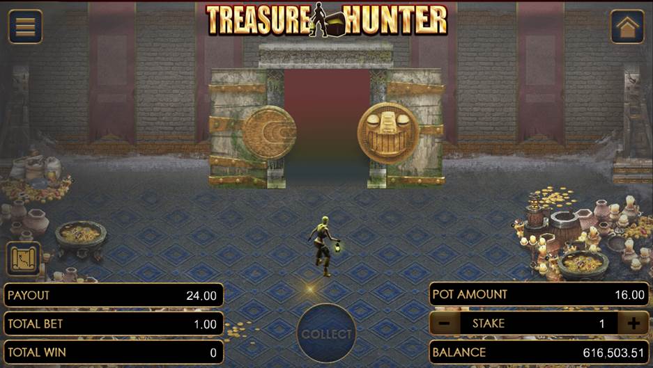 Treasure Hunter on the last door of Level 2 Treasure Hunter on the last door of Level 2