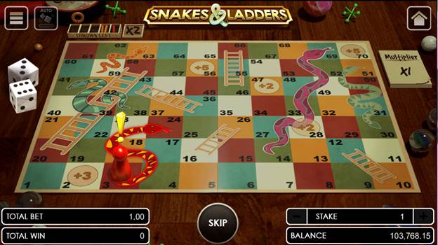 Snakes and Ladders the player being bitten by the snake Snakes and Ladders the player being bitten by the snake