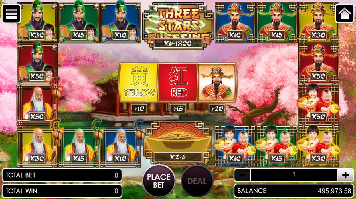 Three stars blessing game upon opening the game Three stars blessing game upon opening the game