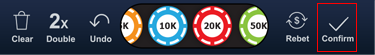 Football Strike confirm button Football Strike confirm button