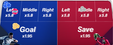 Football Strike select the betting option Football Strike select the betting option