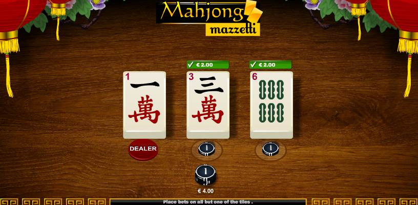 Mahjong Mazzetti Winning Example 1 Mahjong Mazzetti Winning Example 1
