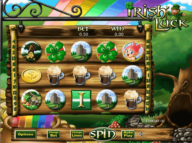 Irish Luck Entry Screen Irish Luck Entry Screen