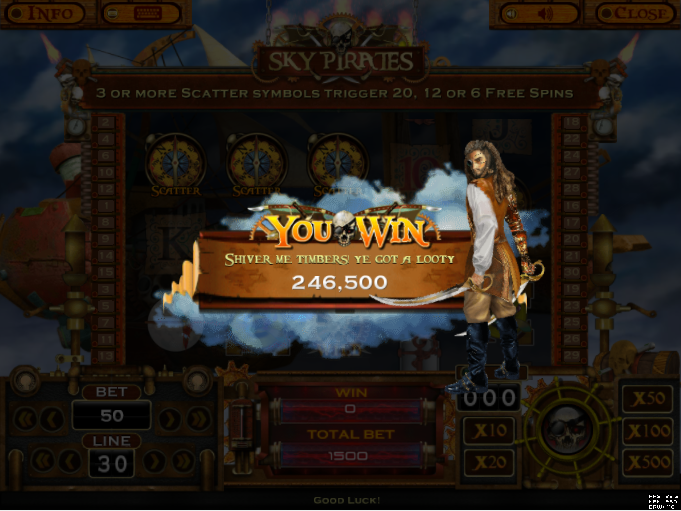 Sky Pirates Free Spins Winning Sky Pirates Free Spins Winning