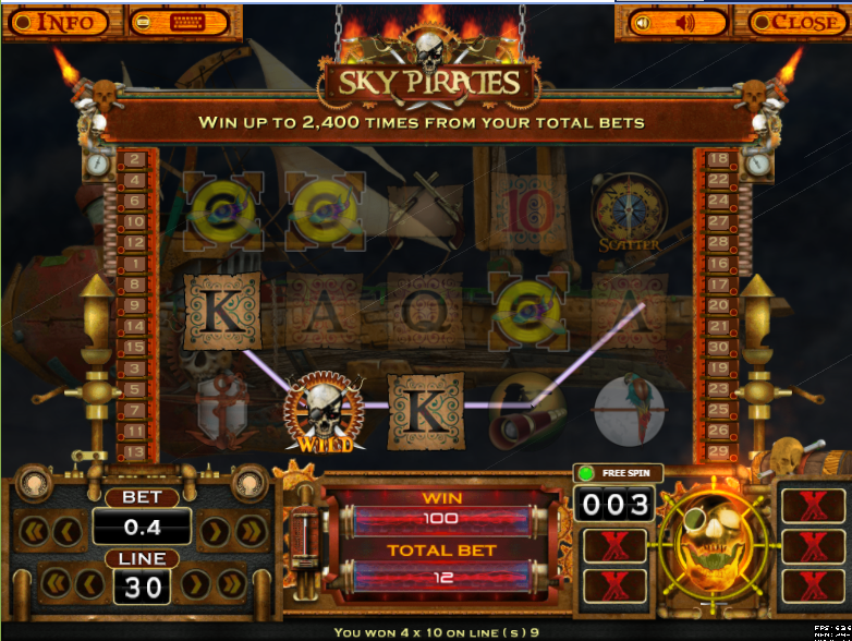 Sky Pirates During Free Spins Sky Pirates During Free Spins