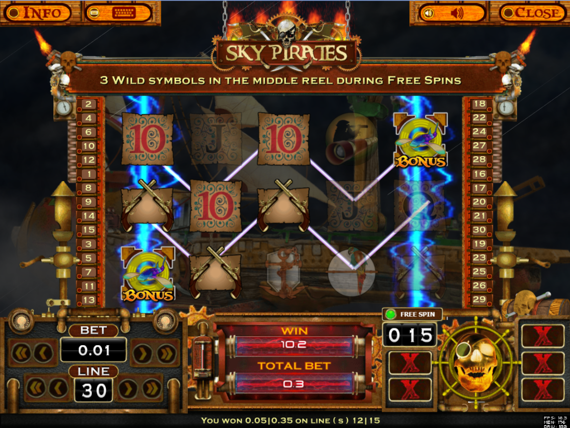 Sky Pirates Triggering Swarm Captor Bonus Game Sky Pirates Triggering Swarm Captor Bonus Game